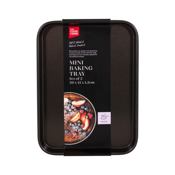 Cook & Dine Mini Baking Trays | 2 pack