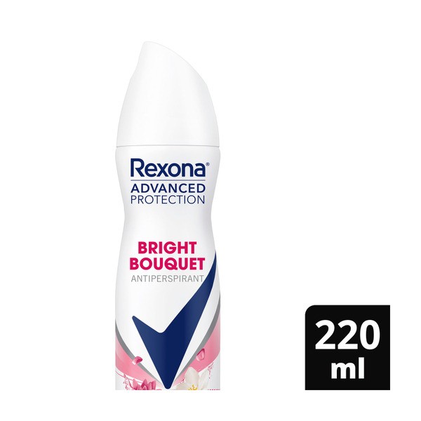 Rexona Women's Antiperspirant Aerosol Advanced Bright Bouquet Deodorant | 220mL