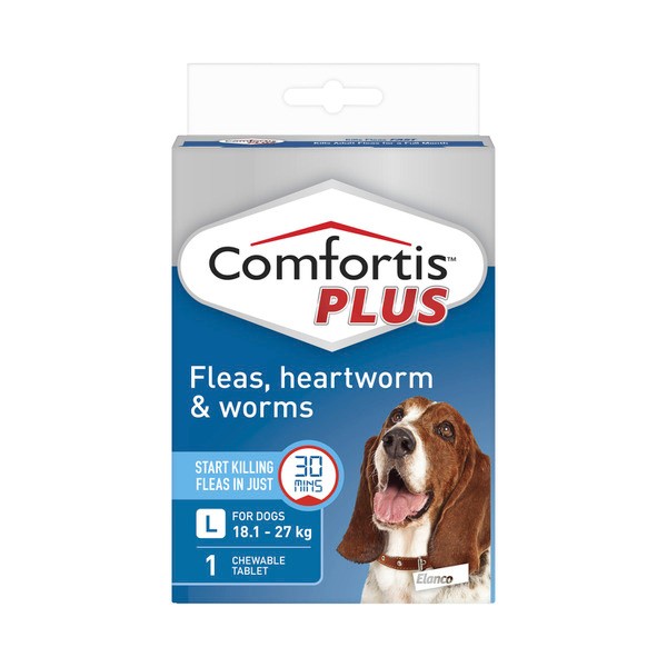 Elanco Comfortis Plus Fleas Heartwormer & Worms Large Dog Treatment | 1 pack