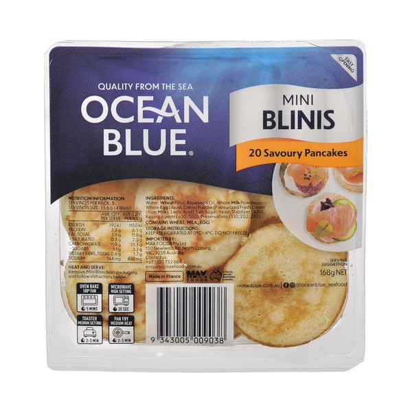 Ocean Blue Mini Blinis | 168g