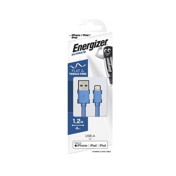 Energizer iPhone Cable Flat Asst 1.2m | 1 pack