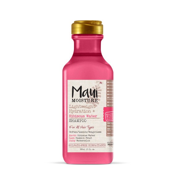 Maui Moisture Lightweight Hydration + Shine Hibiscus Water Shampoo For Thin & Fine Hair | 385mL