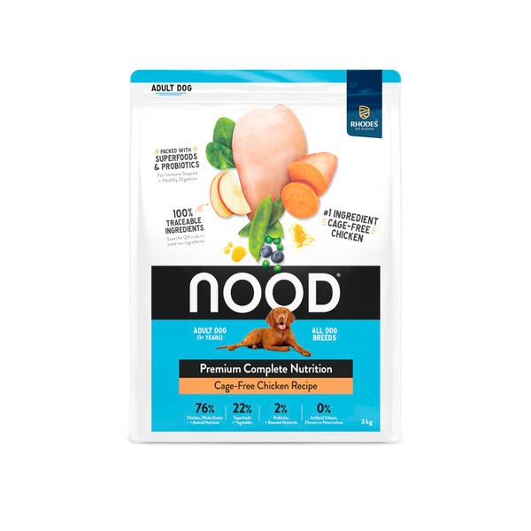 Nood Dry Dog Food Cage Free Chicken Recipe With Superfoods | 3kg