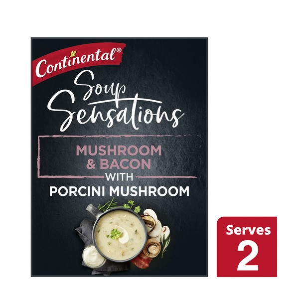 Continental Sensation Mushroom Bacon Soup Serves 2 | 48g