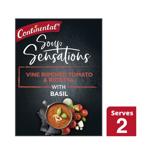 Continental Sensation Vine Ripened Tomato & Ricotta Soup Serves 2 | 54g