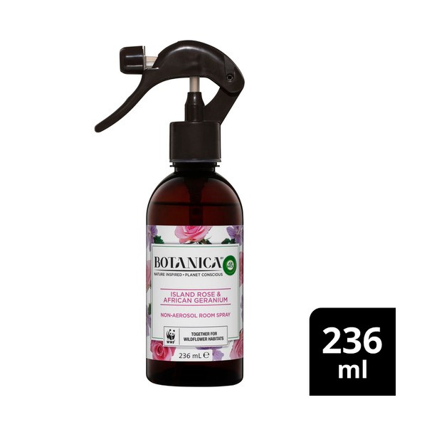 Botanica Island Rose & African Geranium Air Freshener Room Spray | 236mL