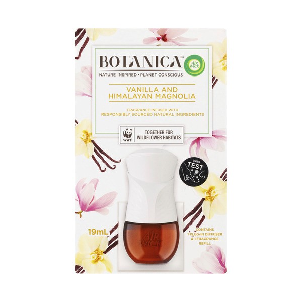 Botanica By Air Wick Plug-In Diffuser & Fragrance Refill Vanilla & Himalayan Magnolia | 19mL