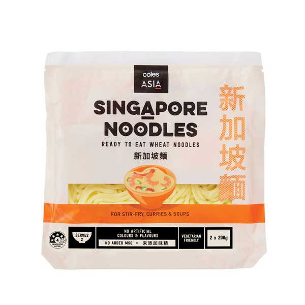 Coles Asia Singapore Noodles | 400g