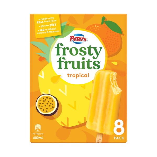 Peters Frosty Fruits Tropical 8 Pack | 600mL