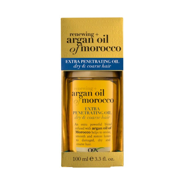 Ogx Renewing + Hydrating & Shine Argan Oil Of Morocco Extra Penetrating Oil For Damaged & Heat Styled Hair | 100mL