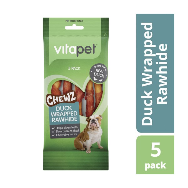 Vitapet Duck Wrapped Rawhide Sticks Dog Treat | 5 pack