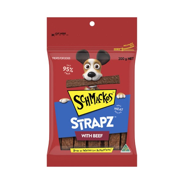 Schmackos Strapz With Beef Dog Treats | 200g