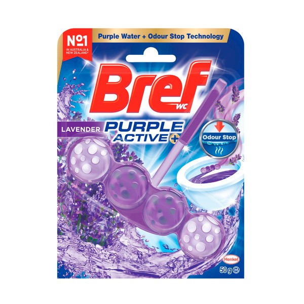Bref Purple Active Rim block Toilet Cleaner Lavender | 50g