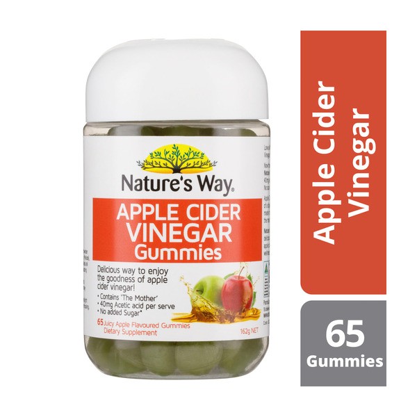 Nature's Way Apple Cider Vinegar Gummmies | 65 pack