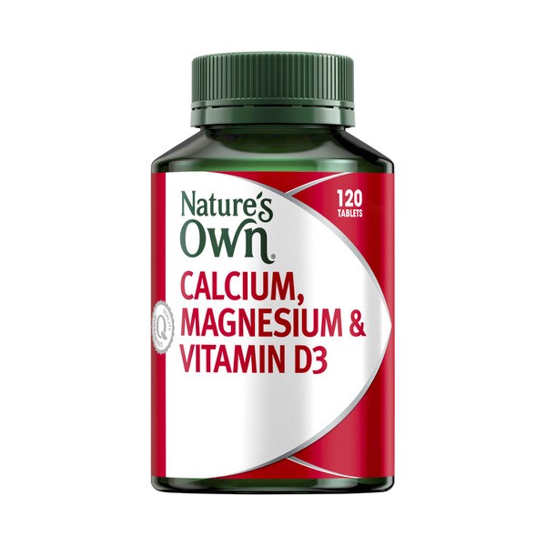 Nature's Own Calcium Magnesium & Vitamin D Tablets for Bone Health | 120 pack