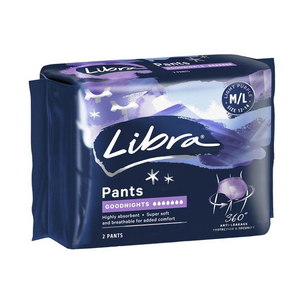 Libra Night Pants Large | 2 pack