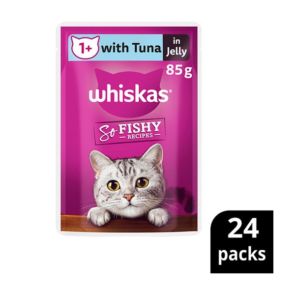 Whiskas 1+ Years So Fishy Recipe Ocean Platter In Jelly Cat Food 85g | 24 pack