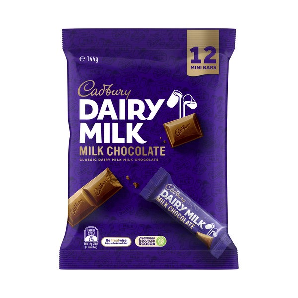 Cadbury Dairy Milk Chocolate Sharepack 12 Pack | 144g