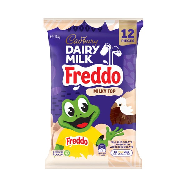 Cadbury Dairy Milk Chocolate Freddo Milky Top Sharepack 12 Pack | 144g