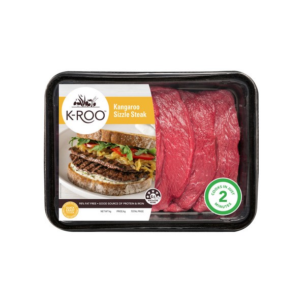 K-Roo Kangaroo Sizzle Steak | 400g