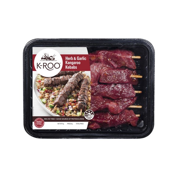 K-Roo Kangaroo Herb And Garlic Kebab | 360g