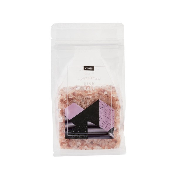 Coles Himalayan Pink Salt Refill Bag | 500g