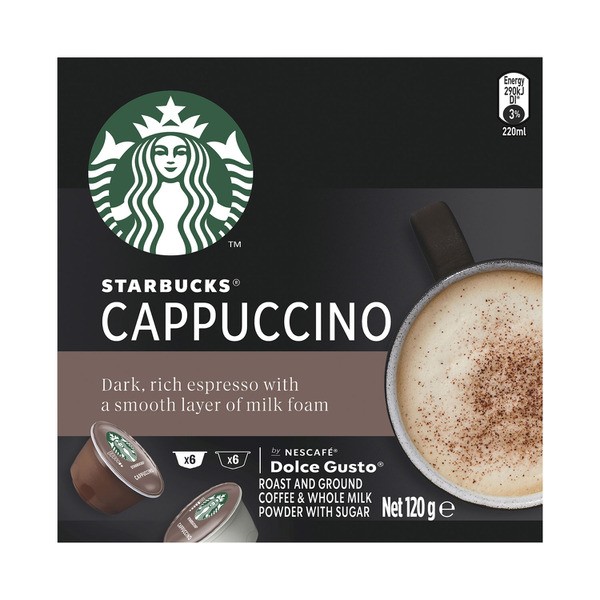 Starbucks Nescafe Dolce Gusto Capsules Cappuccino | 12 pack