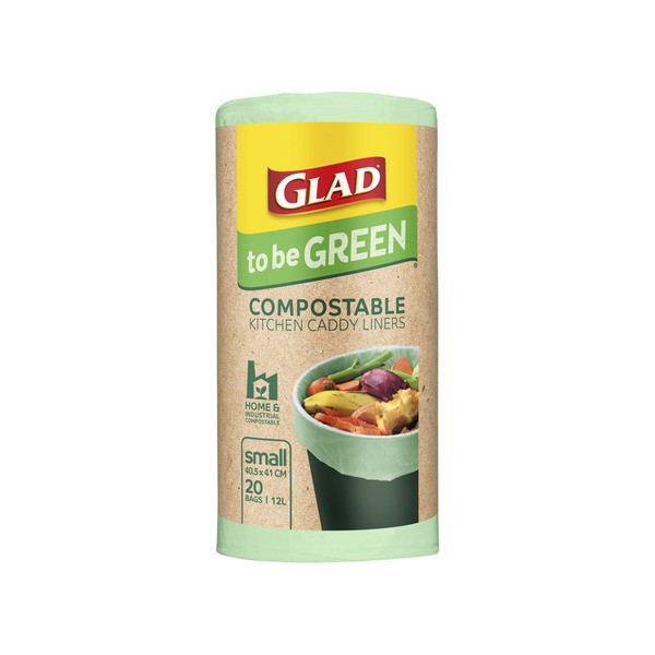 Glad To Be Green Compostable Kitchen Liners Small | 20 pack