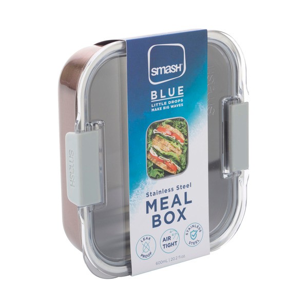 Smash Blue Stainless Steel Meal Box 600mL | 1 each