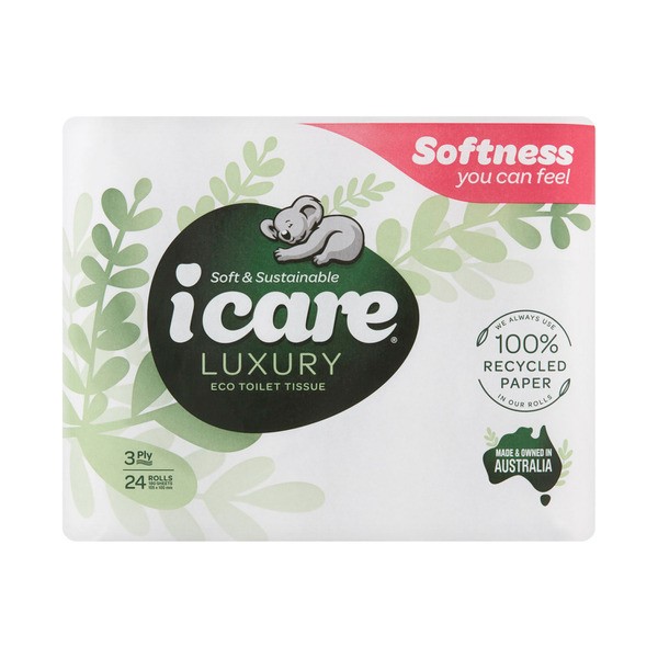 Icare 100% Recycled Toilet Tissue | 24 pack