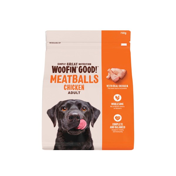 Woofin Good Chicken Meatballs Dog Food | 750g