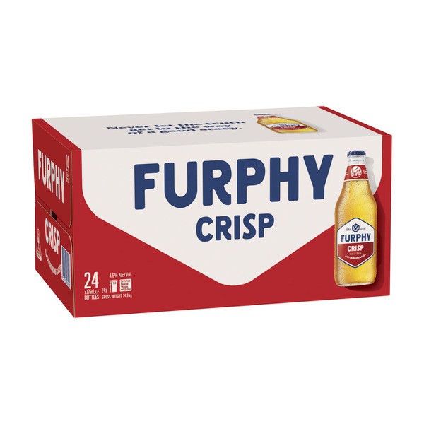 Furphy Crisp Lager Bottle 375mL | 24 Pack