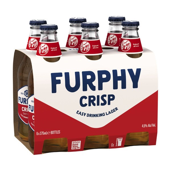 Furphy Crisp Lager Bottle 375mL | 6 Pack