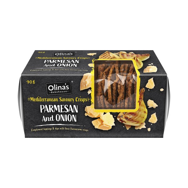 Olina's Parmesan & Onion Mediterranean Crackers | 90g