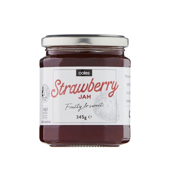 Coles Premium Strawberry Jam | 345g