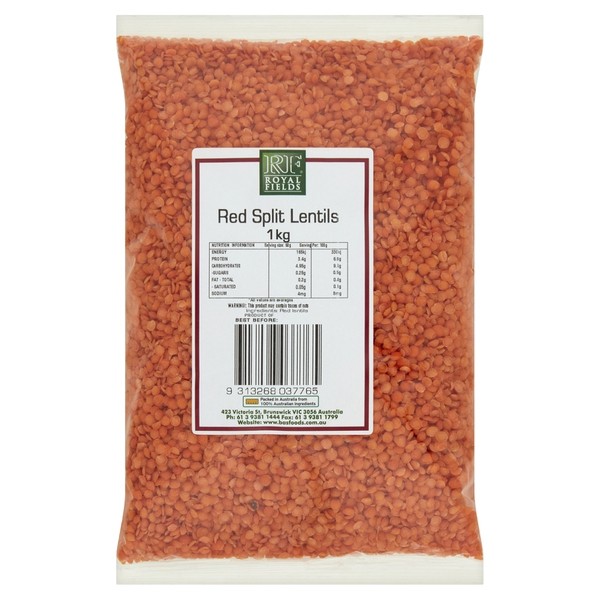 Royal Fields Lentils Red Split | 1kg