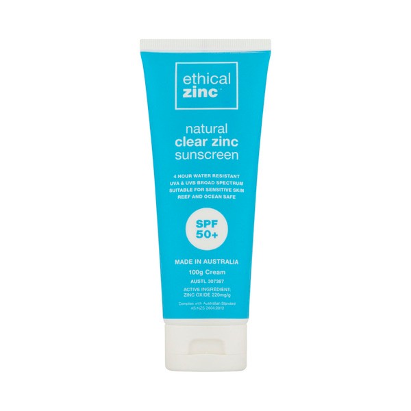 Ethical Zinc SPF 50+ Natural Clear Zinc Sunscreen | 100g