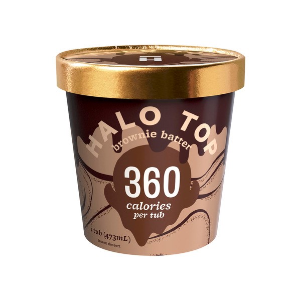 Halo Top Brownie Batter Ice Cream Tub | 473mL