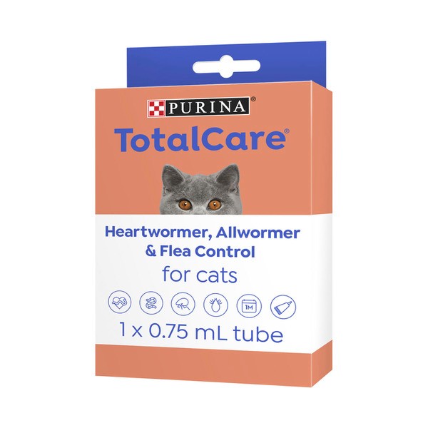 Purina Total Care Cat Treatment Heartwormer All Wormer Flea Control | 1 pack