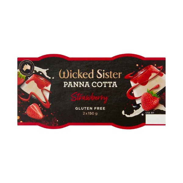 Wicked Sister Strawberry Panna Cotta 2X150G | 300g