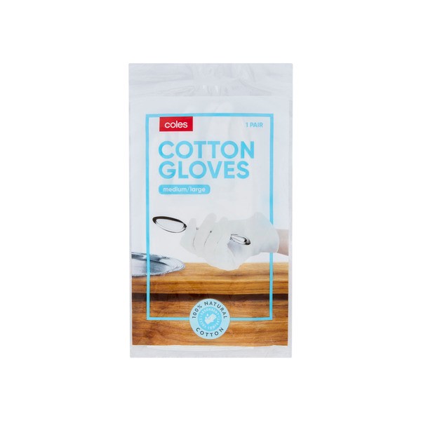 Coles Cotton Gloves | 1 pack