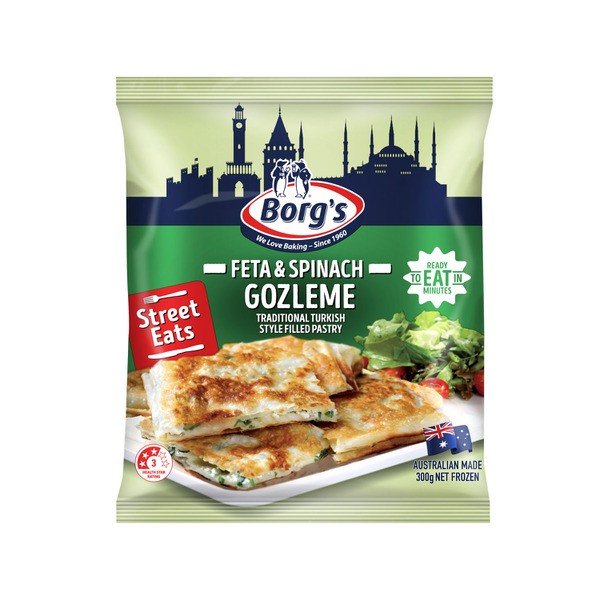 Borg's Feta & Spinach Gozleme | 300g