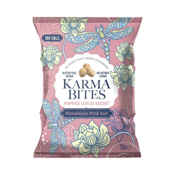 Karma Bites Popped Lotus Seeds Himalayan Pink Salt | 25g