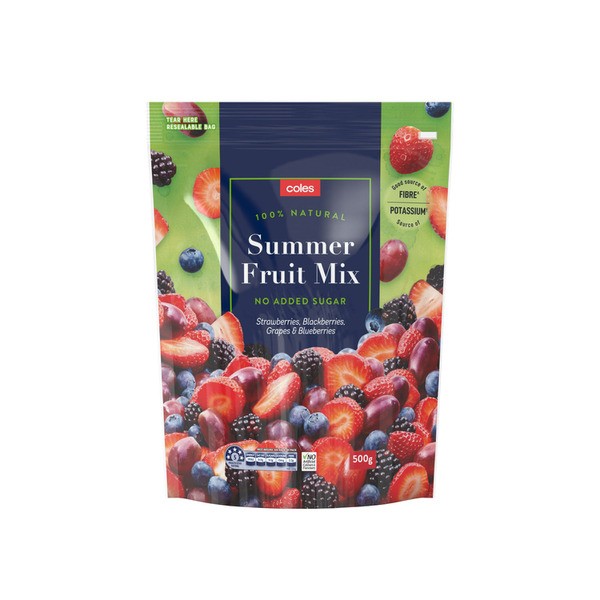 Coles Frozen Fruit Summer Fruit Mix | 500g