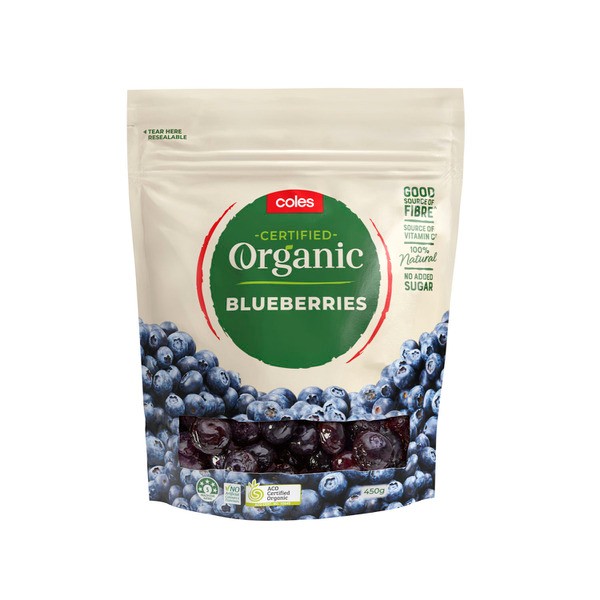 Coles Frozen Organic Bluberries | 450g