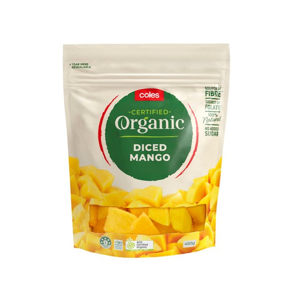 Coles Frozen Organic Mango | 450g