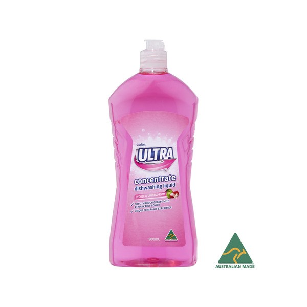 Coles Ultra Dishwashing Liquid Lychee & Lime Blossom | 900mL