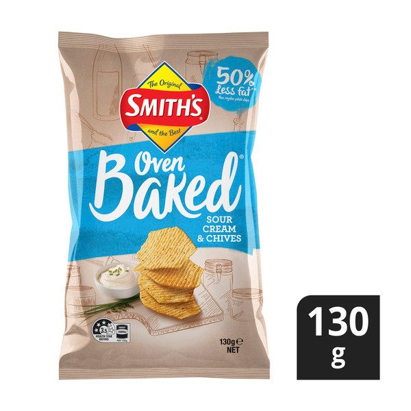 Smith's Baked Snacks Sour Cream & Chives | 130g
