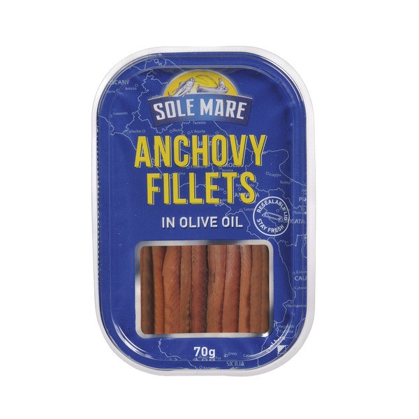 Sole Mare Anchovies In Olive Oil & Tray | 70g
