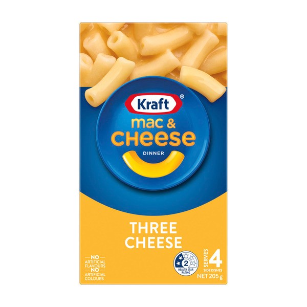 Kraft Mac And Cheese Three Cheese Pasta Macaroni Noodles | 205g